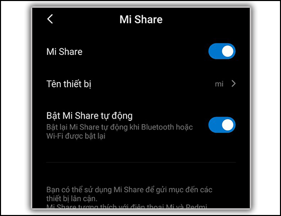 T&iacute;nh năng Mishare